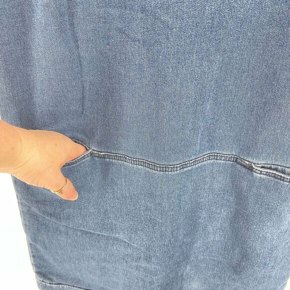 Ann Taylor Loft Women's Soft Denim Mini Shift Dress Size XS - Picture 11 of 11